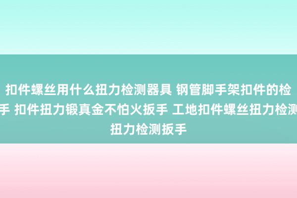 扣件螺丝用什么扭力检测器具 钢管脚手架扣件的检测扳手 扣件扭力锻真金不怕火扳手 工地扣件螺丝扭力检测扳手