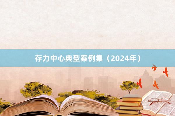 存力中心典型案例集（2024年）