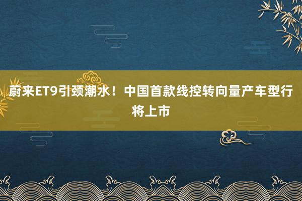 蔚来ET9引颈潮水！中国首款线控转向量产车型行将上市