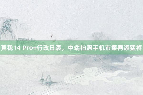 真我14 Pro+行改日袭，中端拍照手机市集再添猛将