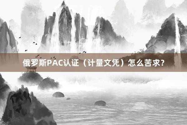 俄罗斯PAC认证（计量文凭）怎么苦求？