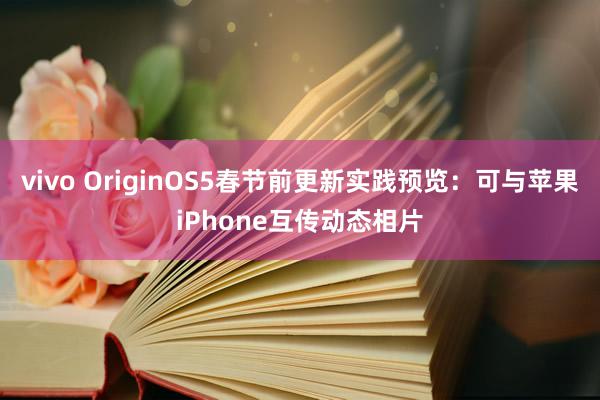 vivo OriginOS5春节前更新实践预览：可与苹果iPhone互传动态相片