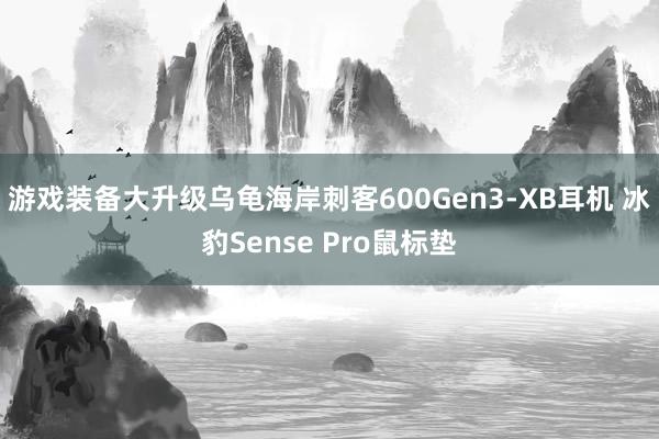 游戏装备大升级乌龟海岸刺客600Gen3-XB耳机 冰豹Sense Pro鼠标垫